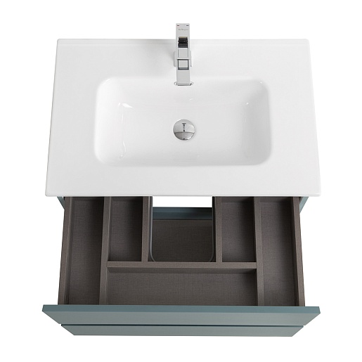 BelBagno Тумба с раковиной Kraft 39-70 подвесная Голубой матовый с раковиной BB700/390ETL – картинка-9